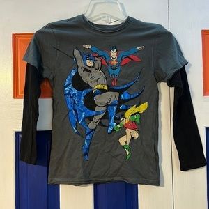 Dxtreme Justice League Long Sleeve Tee Size-7